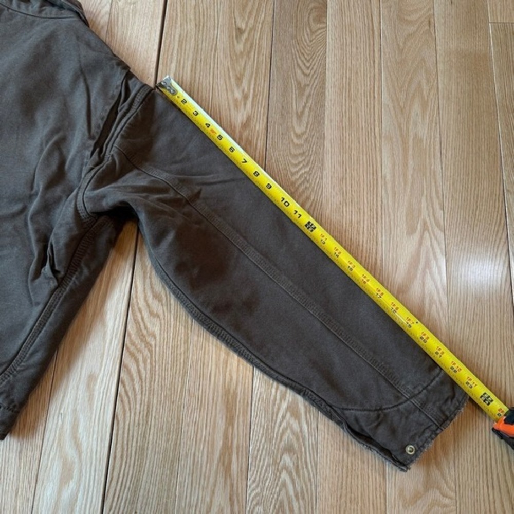 Elwood Petrol Workwear Cropped Flannel Lined Jacket Brown Adult XS NWT - Picture 6 of 9